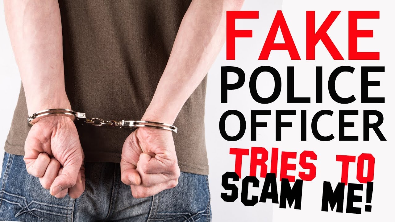 FAKE POLICE OFFICER TRIES TO SCAM ME!!