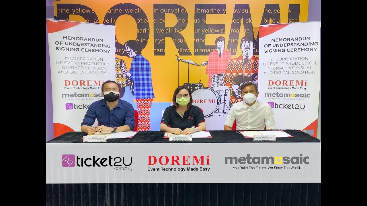 MOU Signing Ceremony between DOREMi, Metamosaic & Ticket2U
