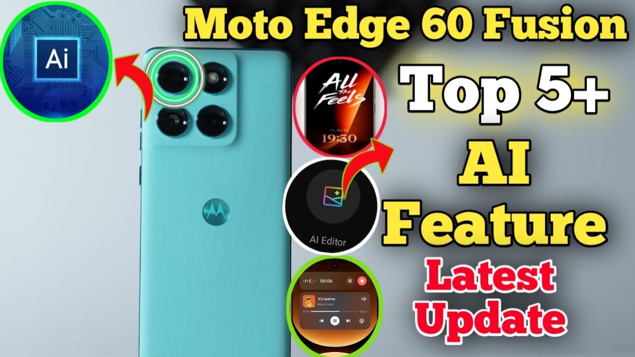 Motorola edge 60 Fusion Top 10 AI Feature || Top AI Feature In Moto edge 60 Fusion
