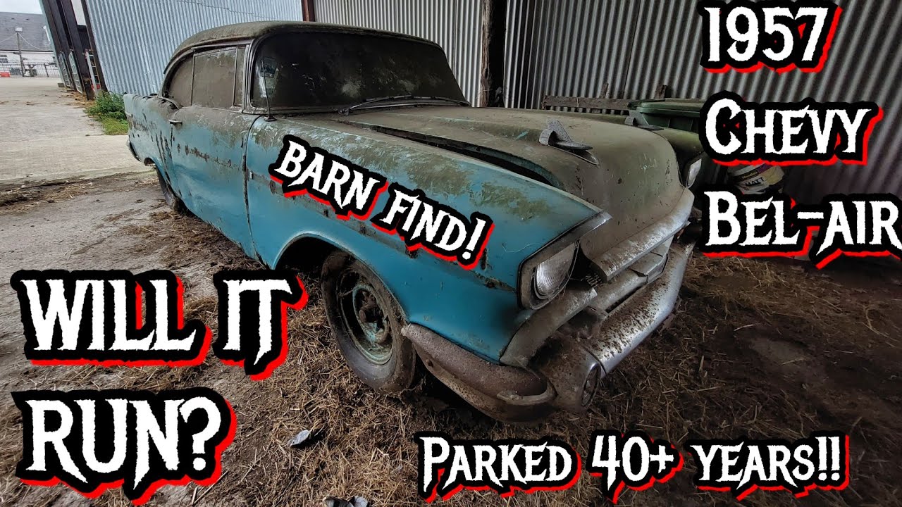WILL IT RUN - 1957 Chevrolet Bel-air 2door barn find Parked 40+ years! Episode 9