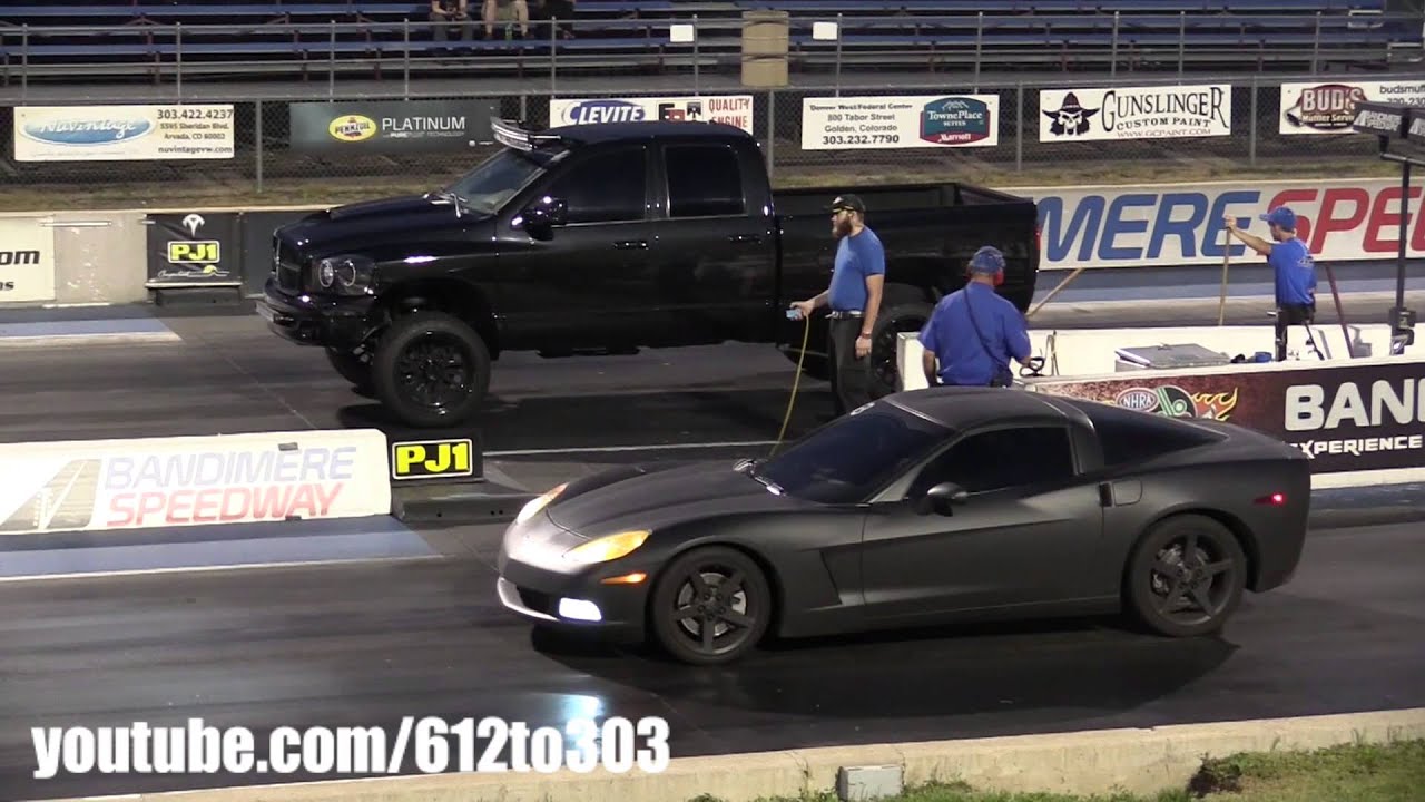 Cummins Diesel Smokes Corvette