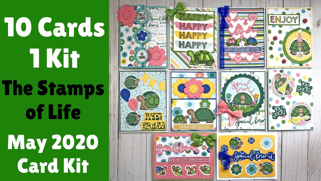 The Stamps of Life | May 2020 Card Kit | 10 Cards 1 Kit Tutorial