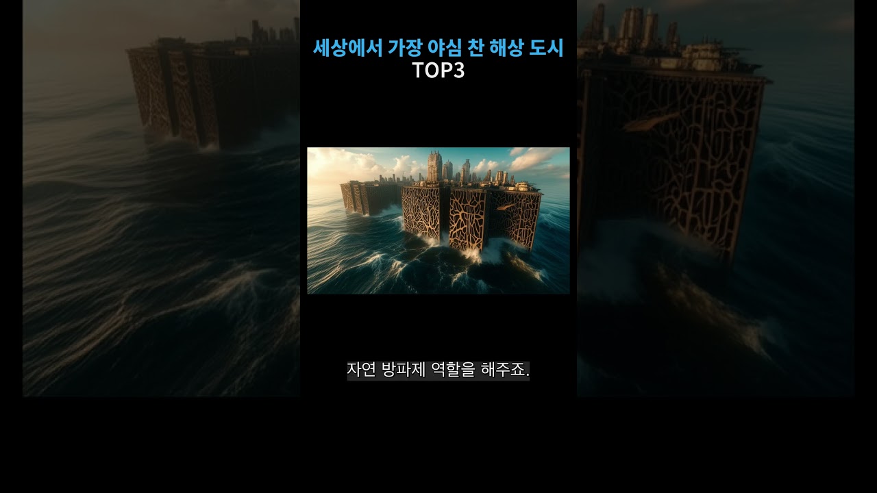 세상에서 가장 야심 찬 해상 도시 TOP3