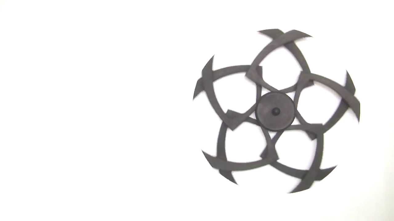 Wall art - Optical illusion sculpture that seems to move in impossible ways when spun