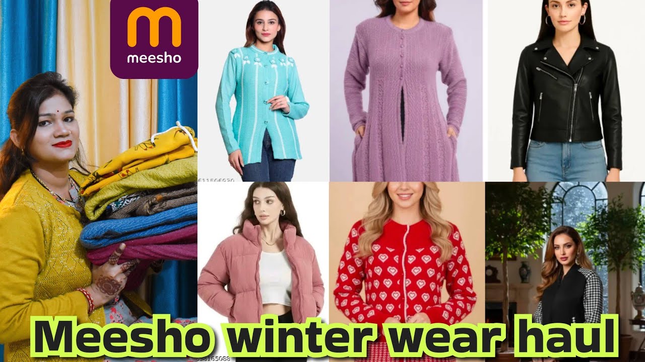 MEESHO LATEST WINTER WEAR HAUL CARDIGANS/JACKET/COAT STARTING ONLY 369RS