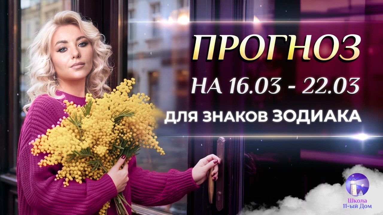 Прогноз на неделю (🌸16.03-22.03) для каждого знака Зодиака. Новолуние. Конец ретроградного Меркурия