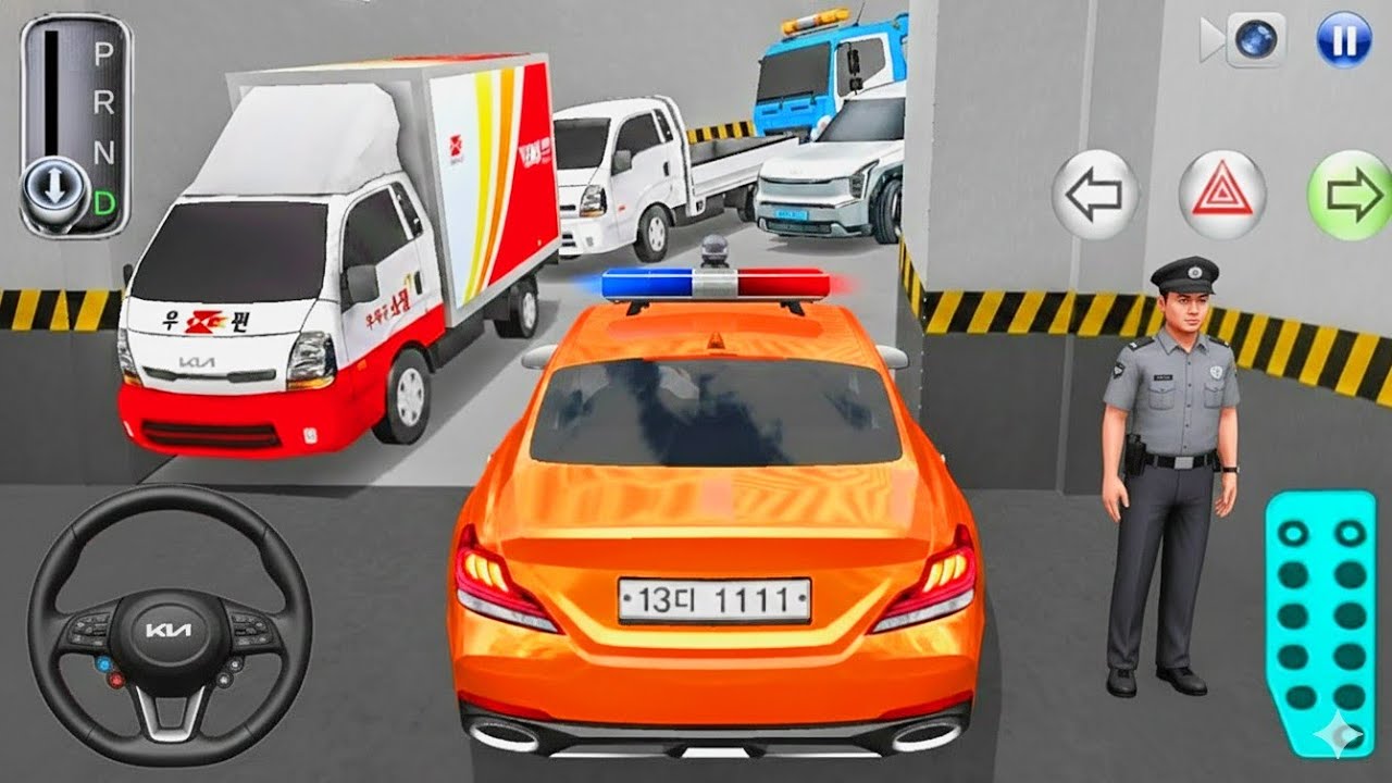 Extreme Police Patrol 2026: Modern Underground Parking Garage Escape - 3D Driving Class 
