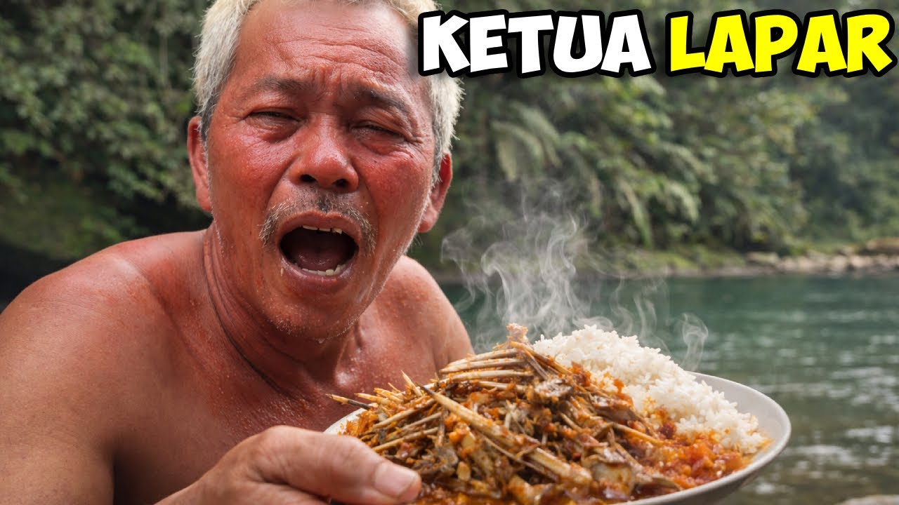 🍛 Makan di Pinggir Sungai! Reaksi Ketua Lapar Hadapi Gulai Ikan Pedas & Nasi Panas