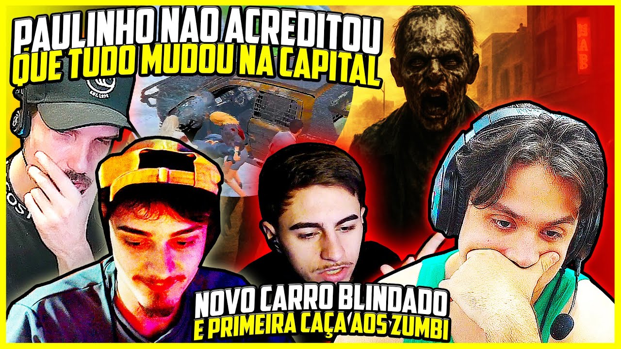 NÃO ACREDITOU no FIM!😱 PAULINHO O LOKO E O BOPE CAÇANDO ZUMBI NA CAPITAL CITY GTA RP