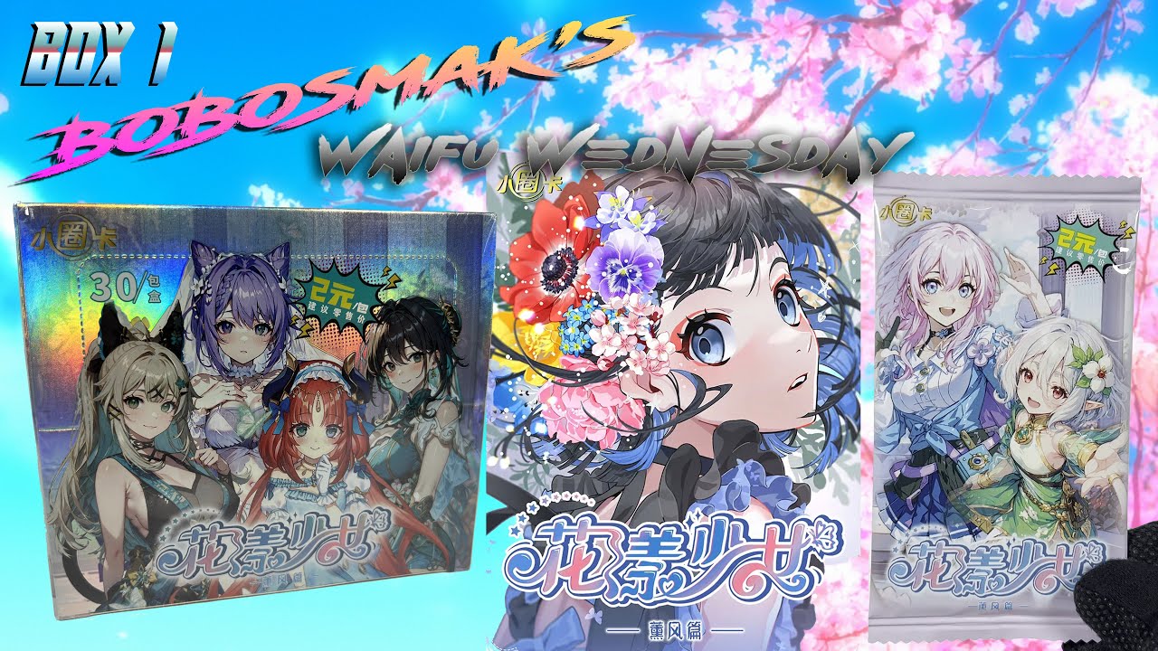 Waifu Wed: GS KILLER! Flower Girl - Series 2 (Box 1) trading card unboxing!