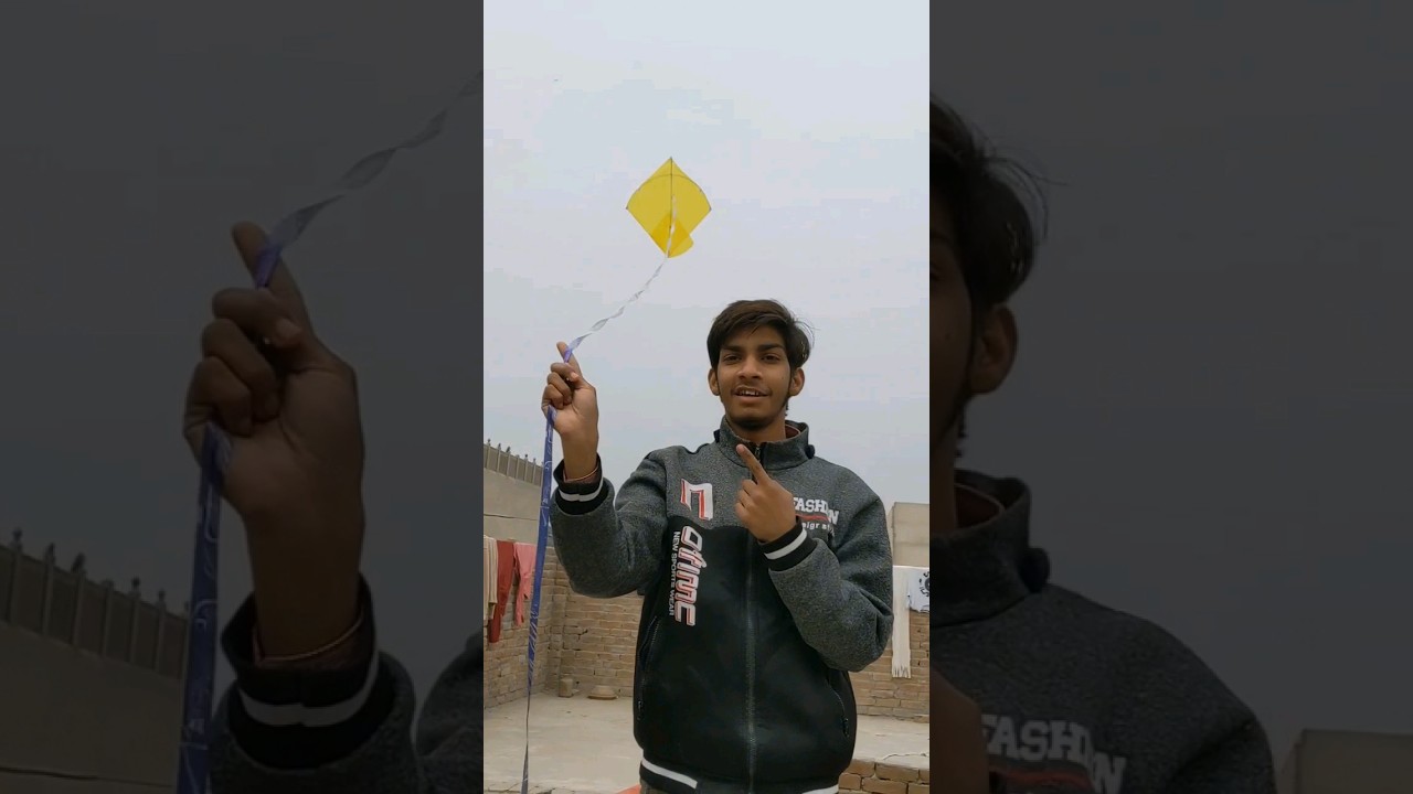 Kite Fly With Long Tail Ribbon Thread