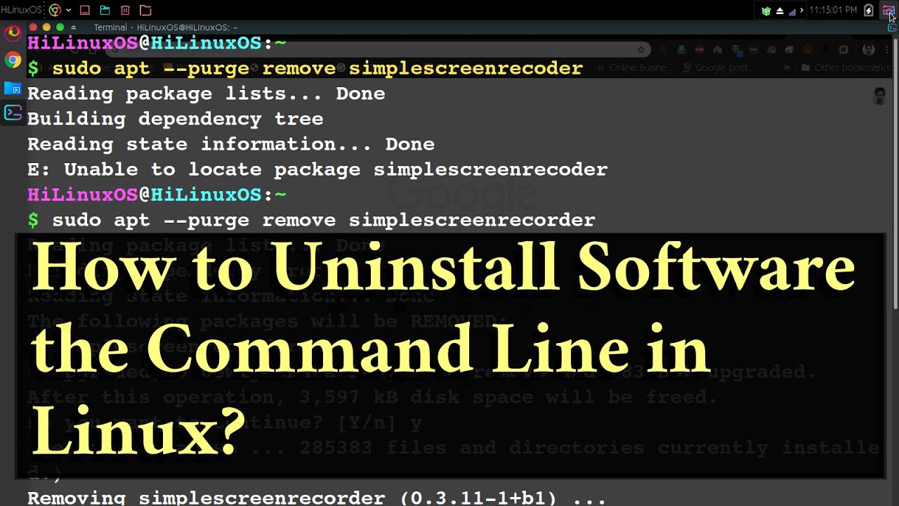 How to Uninstall Software Using the Command Line in Linux