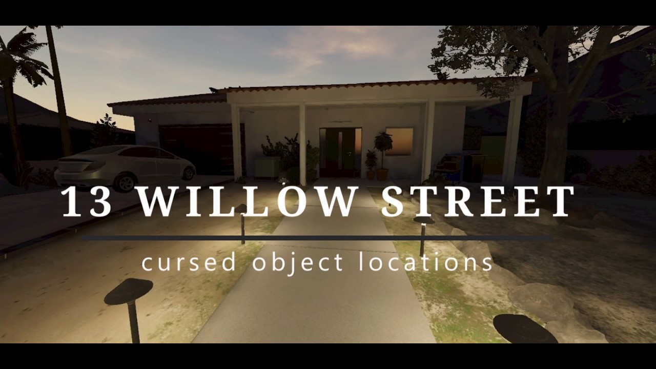*ALL* Cursed Objects Locations on *NEW* 13 Willow Street Map #phasmophobia #phasmo #shorts #guide