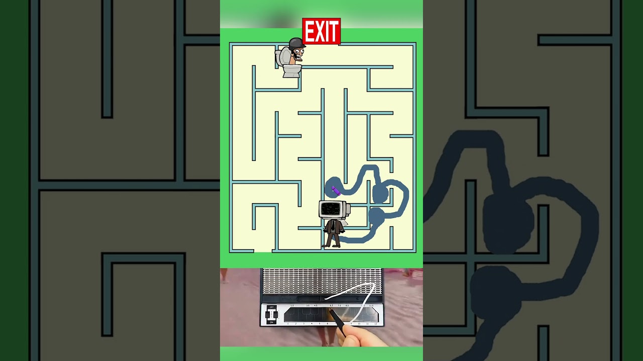 TV man vs Skibidi toilet in Ohio maze #0908