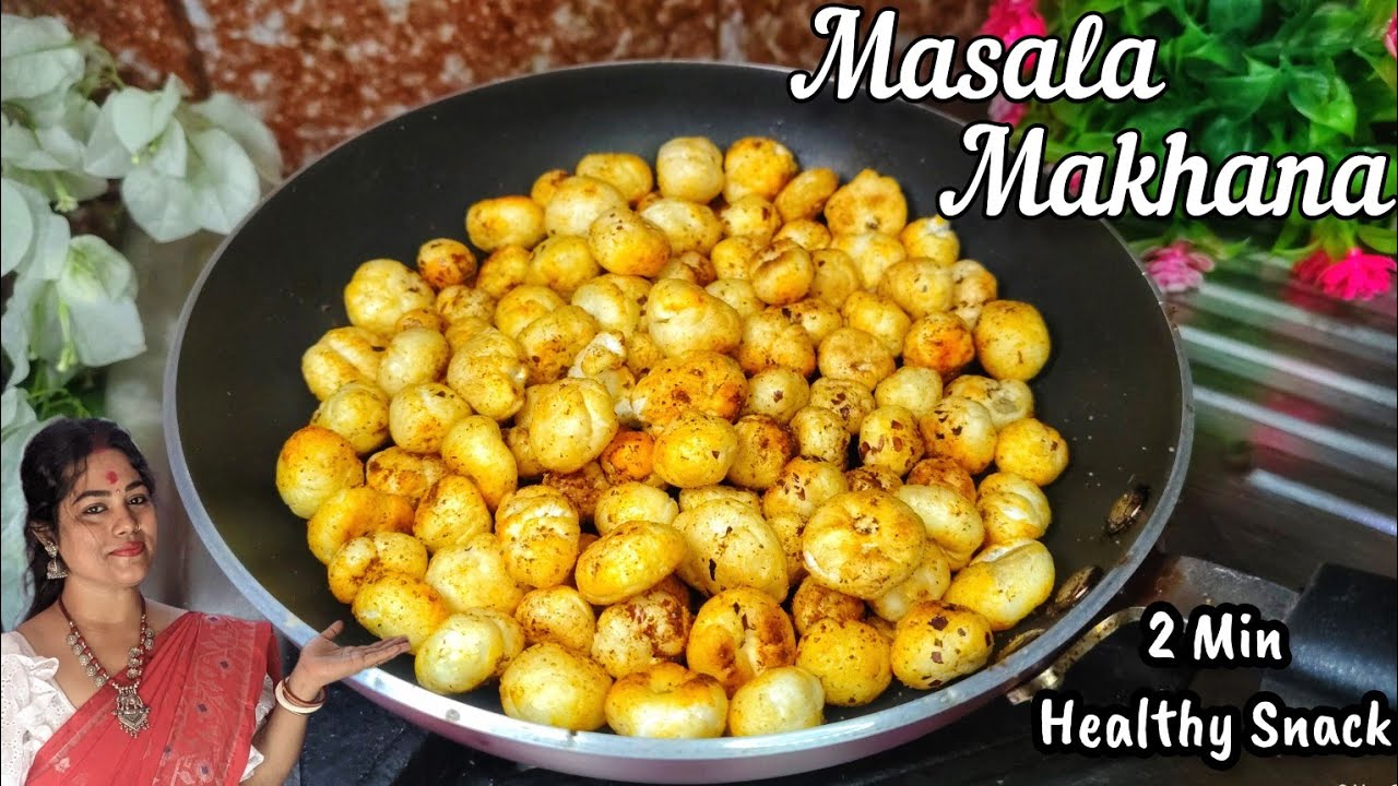 Roasted Masala Makhana Recipe | 2 Mins Tasty Weight Loss Snacks | Beginner's Kitchen Love The Spices