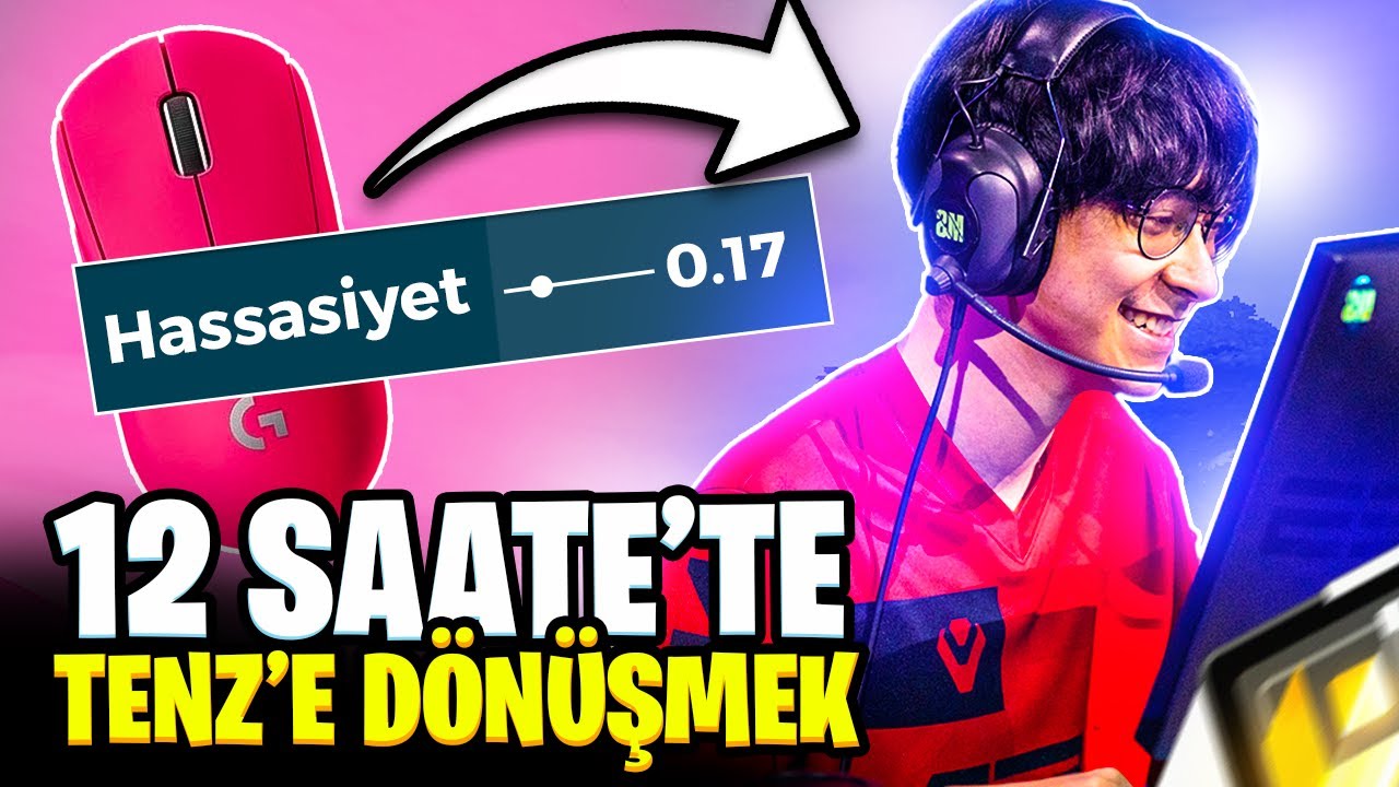 Valorant'ta 12 SAAT boyunca esporcu TENZ'in SENS'ini kullandım!