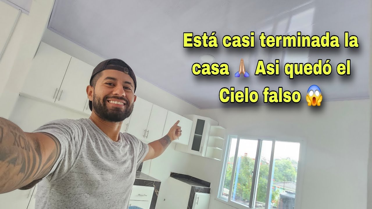 INCREÍBLE COMO QUEDÓ EL CIELO FALSO 😱 YA CASI ESTÁ TERMINADA LA CASA 🙏🏠