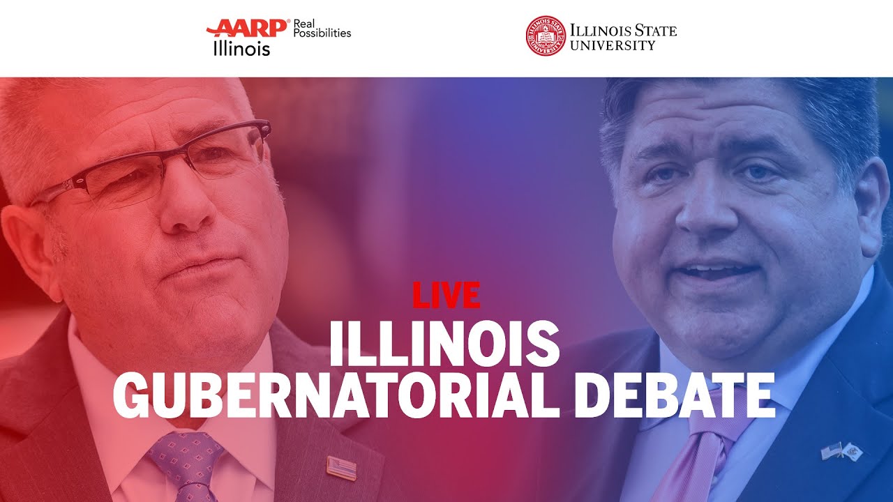 Illinois Gubernatorial debate | Incumbent J.B. Pritzker (D) & challenger Darren Bailey (R)