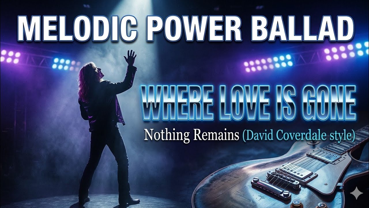 Where Love Is Gone - 80s Melodic Power Ballad (Official Music Video) | Gritty Male Vocals