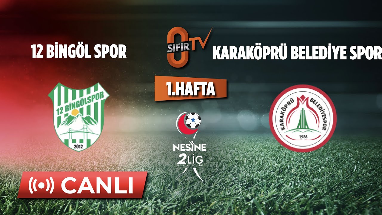 12 BİNGÖL SPOR - KARAKÖPRÜ BELEDİYE SPOR (3.LİG 2.GRUP 07.09.2025)