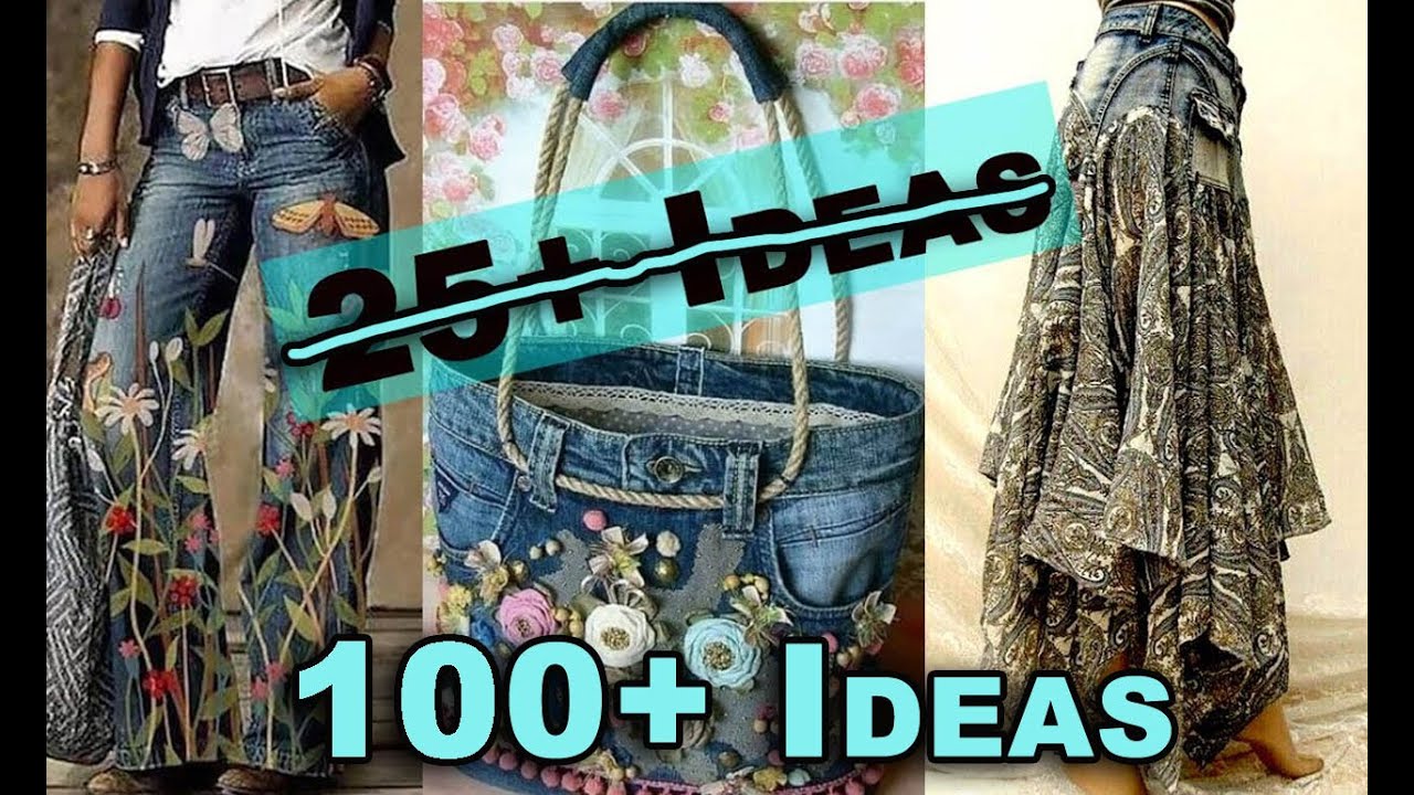 100+ Cool Ways to Upcycle Jeans & Sew Denim Projects!