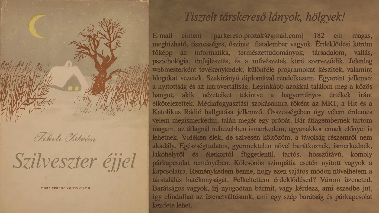 Fekete István - Szilveszter éjjel