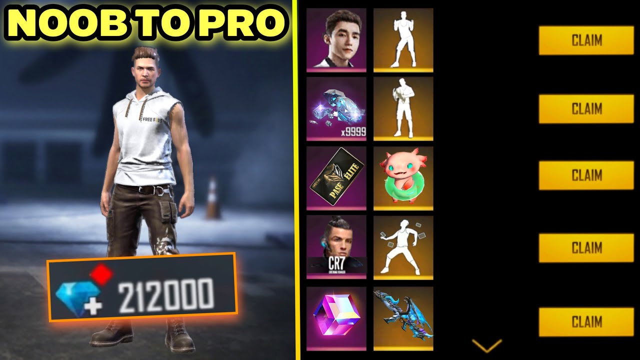 Buying 212000 Diamond 😱 To Make Noob Account To Pro 🔥 free fire