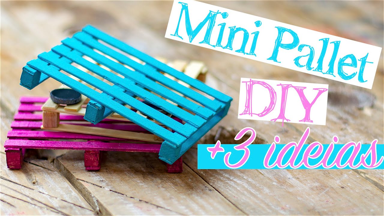 DIY - Mini Pallet | 3 ideias