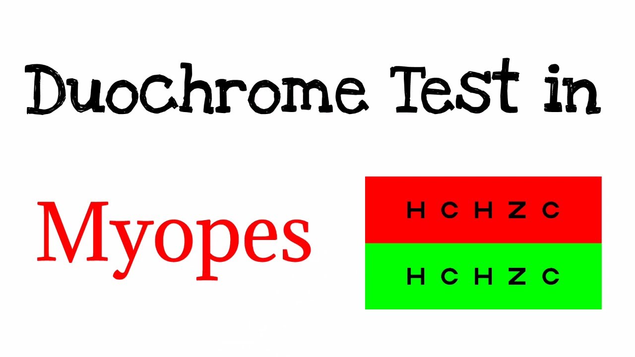 Duochrome Test in Myopes