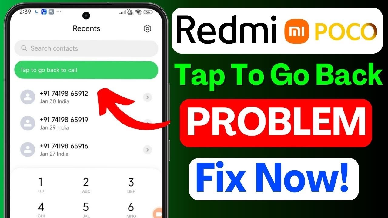 Call In Progress Not Showing Fix 2026 | Tap To Go Back To Call | Call Screen Missing