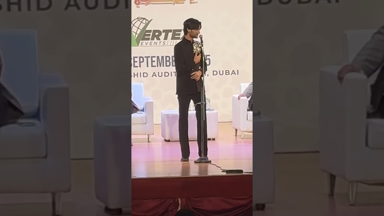 Ibrahim Ali Zeeshan Jashn-e-Hindustan Vertex Event Dubai 13 Sep 2025.