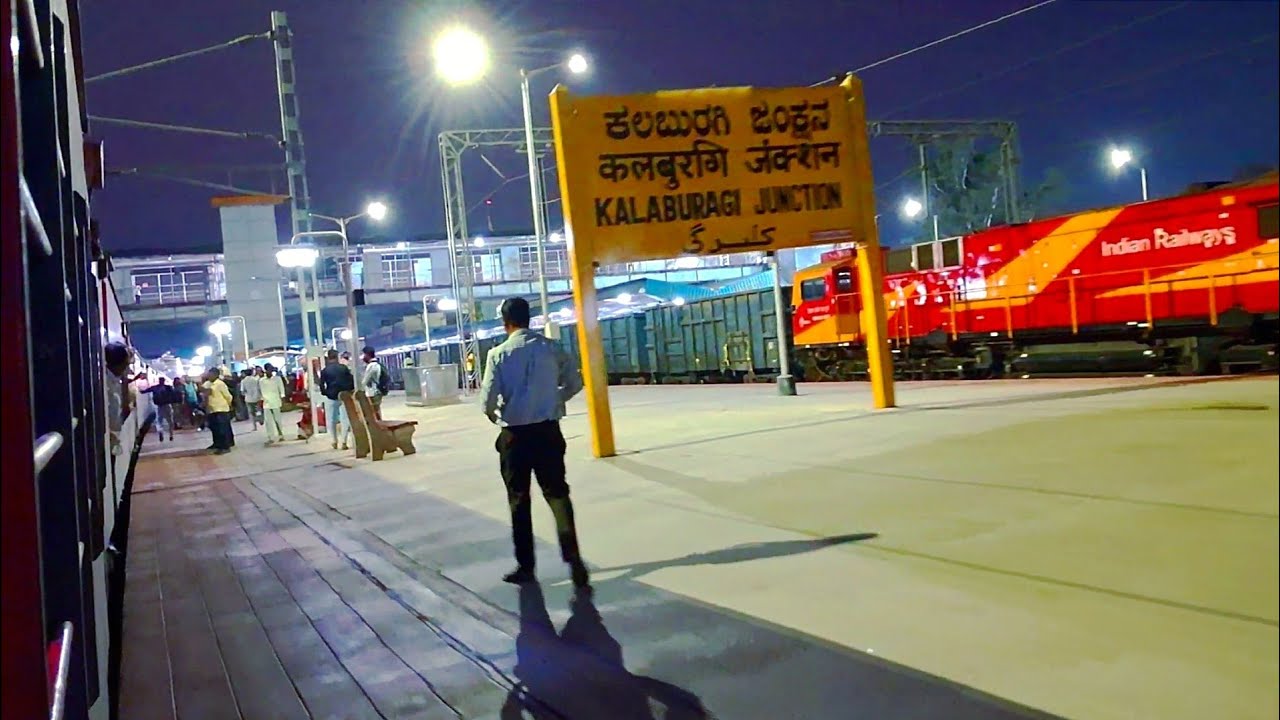 12702 Hyderabad Mumbai Hussain Sagar Train Arrival Departure Kalaburagi Junction Railway Station
