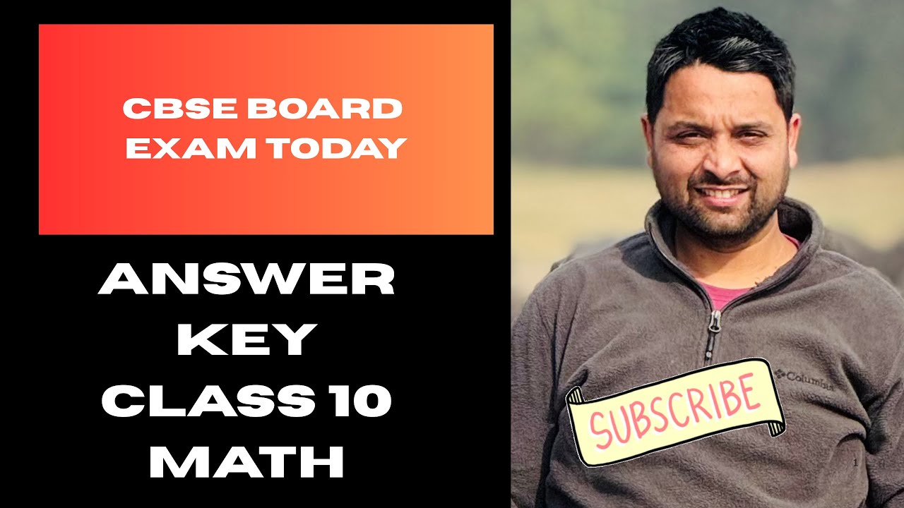 CBSE Class 10 Math Today Paper Analysis ||Answer Key Class 10 Math Today Basic And Standard ||