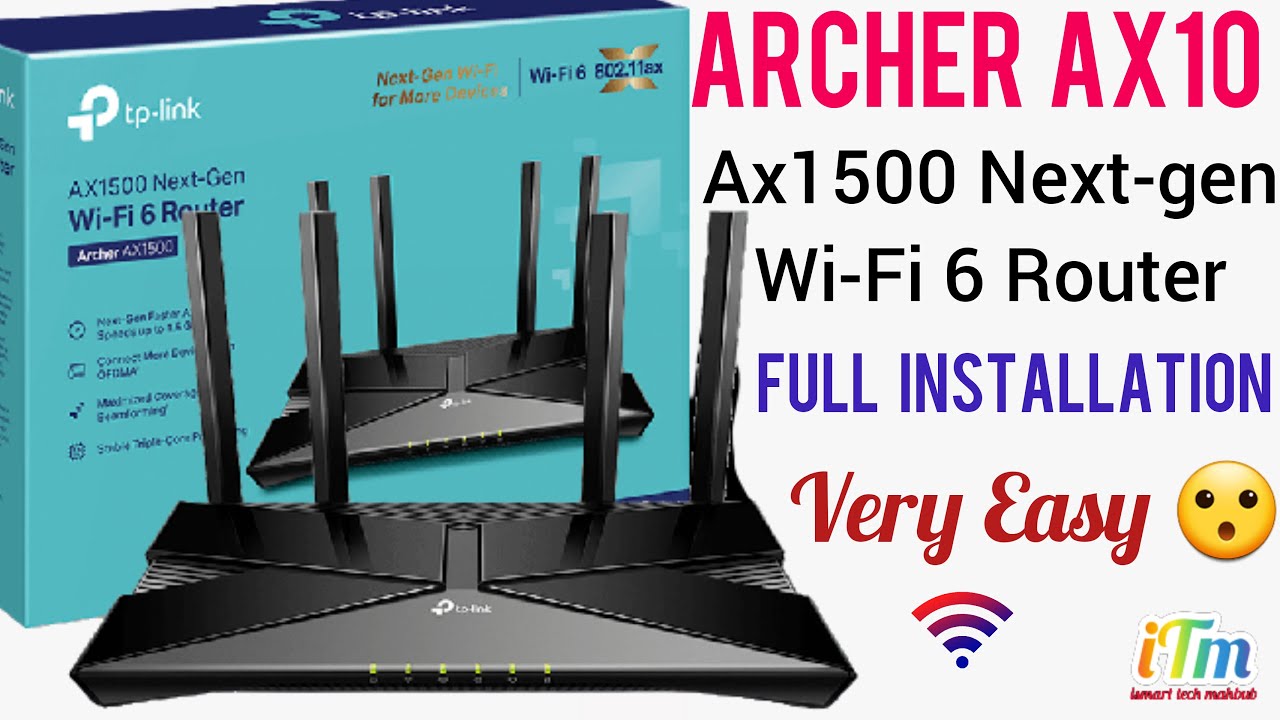 Archer AX10 AX1500 Next gen Wi Fi 6 Router Full Installation Setup #archer #tplink #configuración