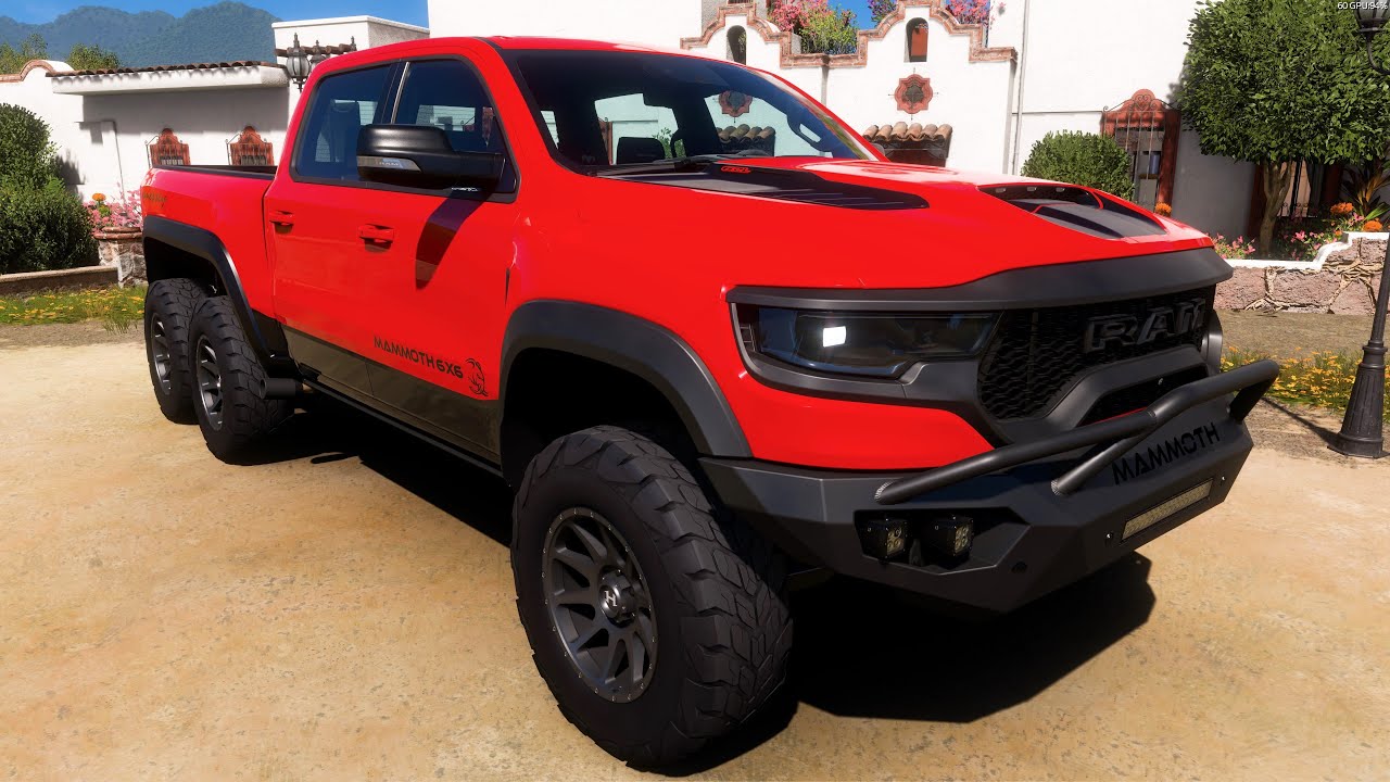 Forza Horizon 5 . Hennessey Mammoth 1000 6X6 TRX 2022 . Car Show Speed Jump Crash Test Drive .