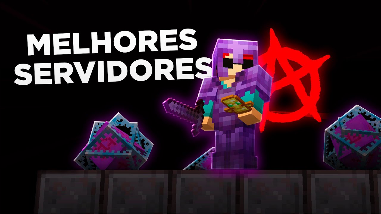 TOP 5 MELHORES SERVIDORES DE MINECRAFT ANARQUIA!
