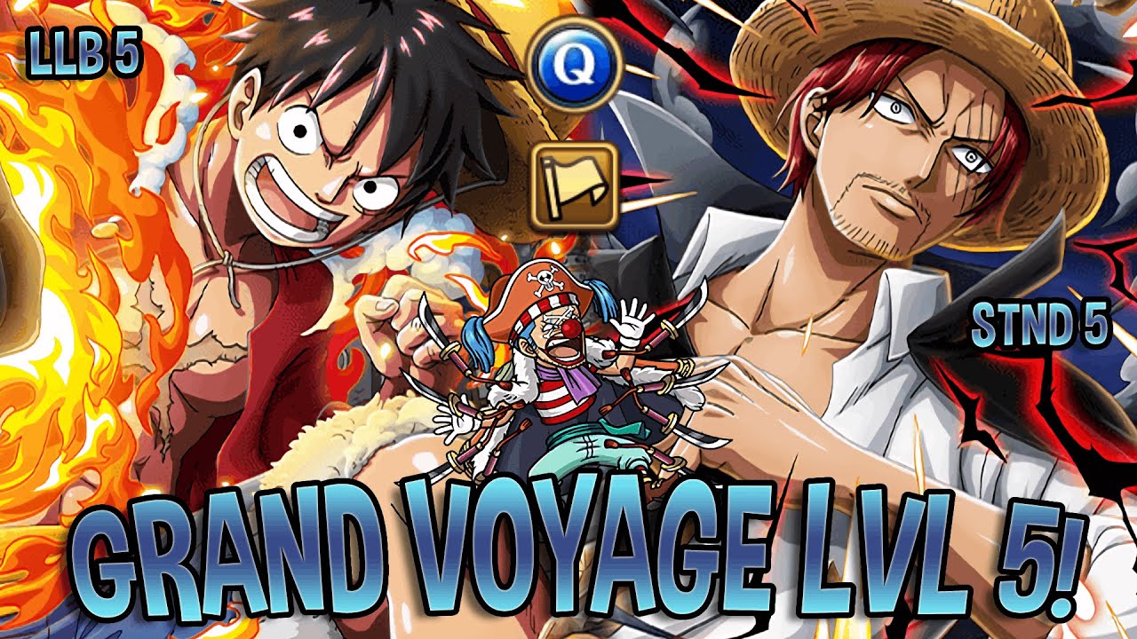 SHANKS STND is FREAK'N WILD! SHOWCASE! Grand Voyage LvL 5 at Orange Town vs Buggy [OPTC | トレクル]