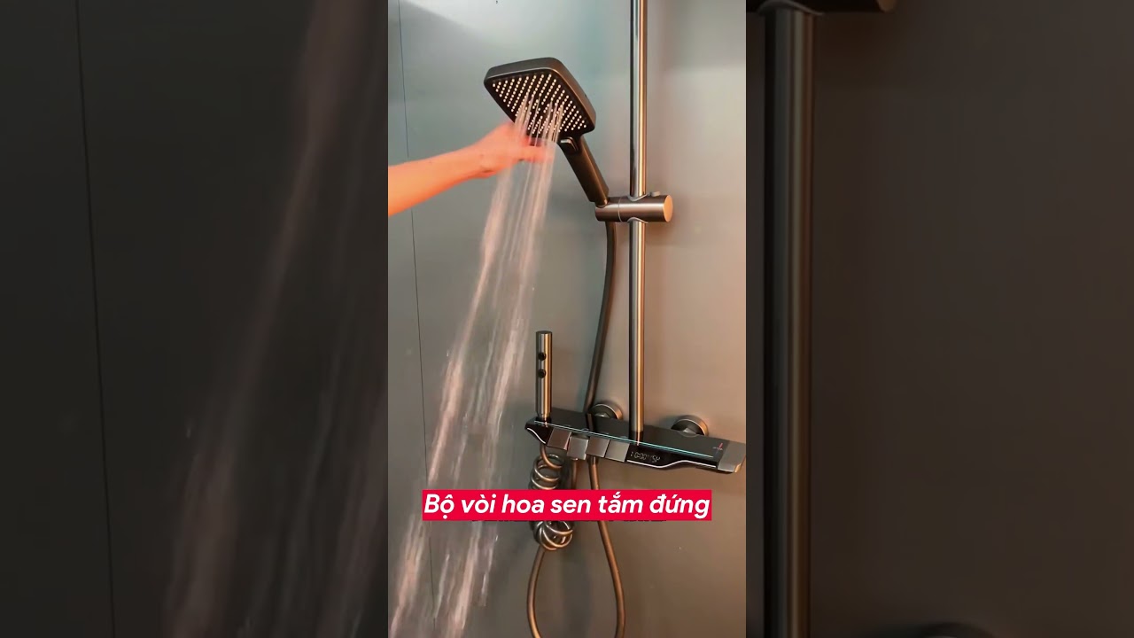 Bộ v&ograve;i hoa sen tắm đứng n&oacute;ng lạnh #Shorts #trangreview