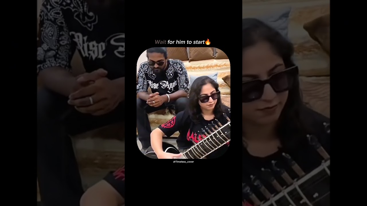 Yeda Yung | Tanv, BlackVIBE x Timeless Cover | Sitar Cover #cover #rap #instrumental #music