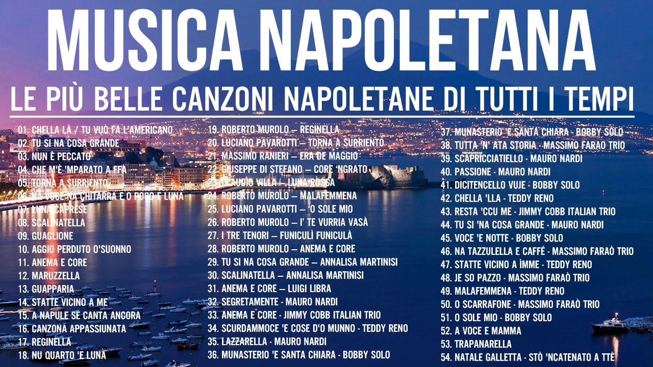 La canzone napoletana è famosa in tutto il mondo - Migliore Musica Napoletana 2025