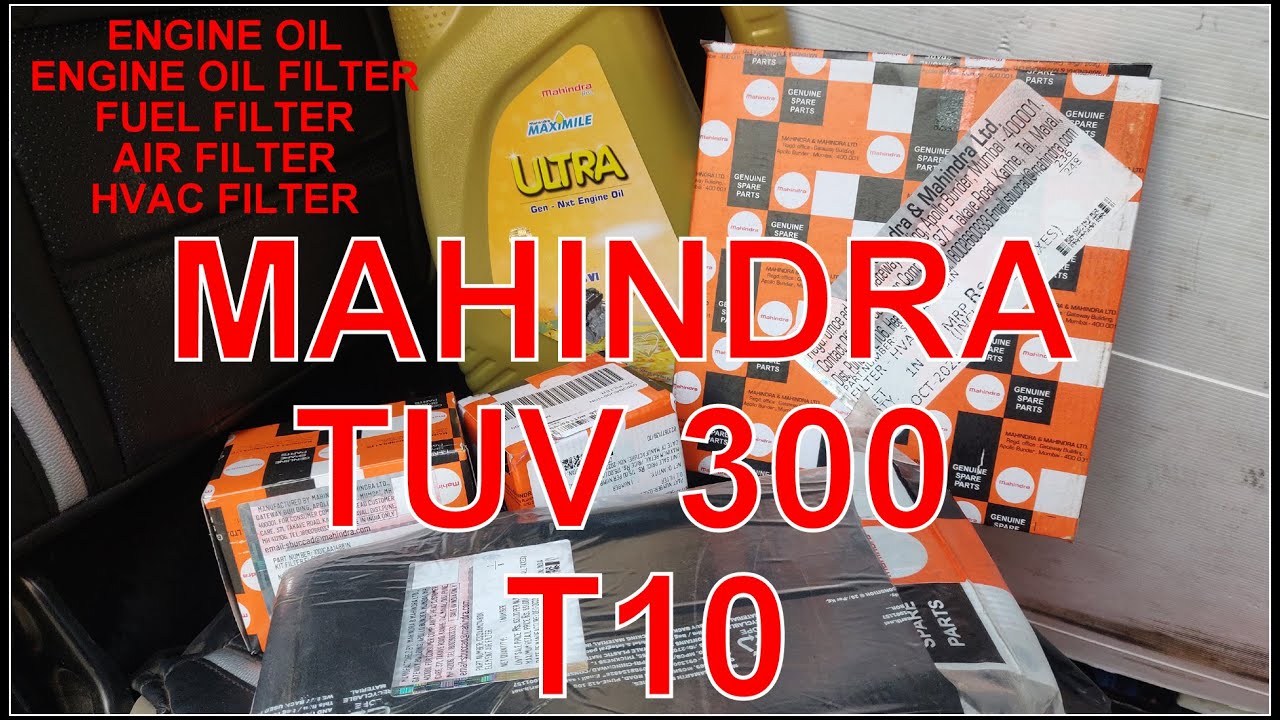 TUV 300 #engineoil #airfilter #dieselfilter #hvacfilter Replacement| #mahindratuv300 |SERVICE CENTER