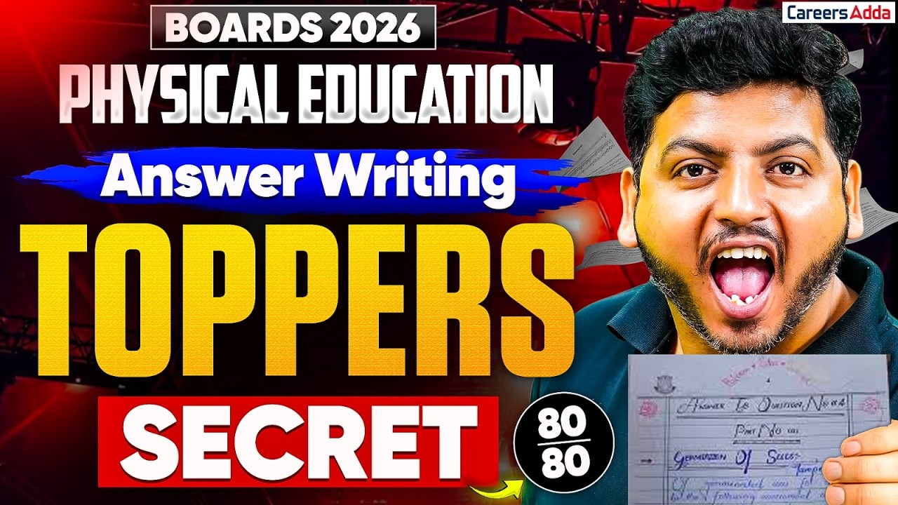 Physical Education Class 12 Boards 2026 | Answer Writing Toppers Secret 📑 | Score 100/100 in PE🔥