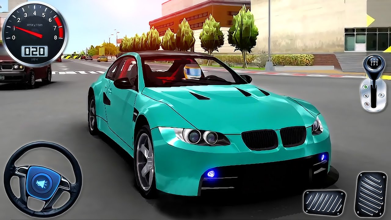 Real Car Driving School Simulator 3D - BMW City Parking Multiplayer Racing - Android GamePlay #3