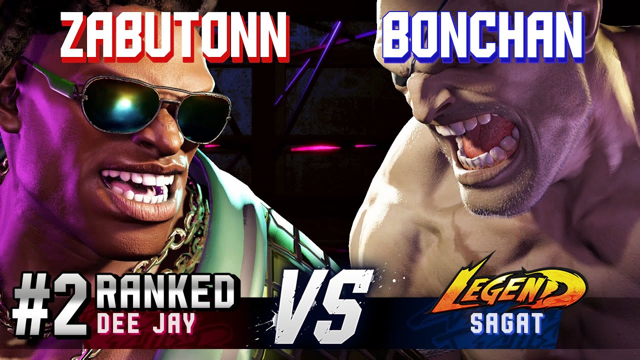 SF6 ▰ ZABUTONN (#2 Ranked Dee Jay) vs BONCHAN (Sagat) ▰ High Level Gameplay