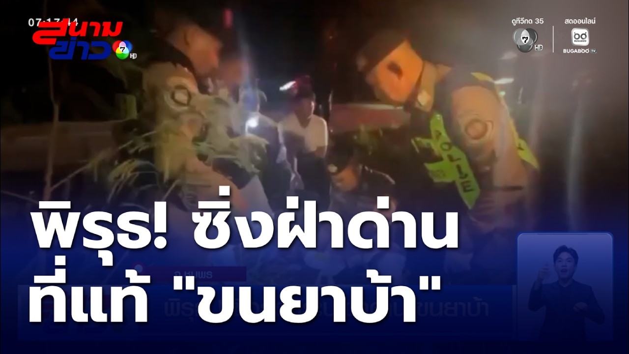 พิรุธ ! ซิ่งรถกระบะฝ่าด่าน เจอจุดจบไม่สวย แอบขนยาบ้า | สนามข่าว 7 สี