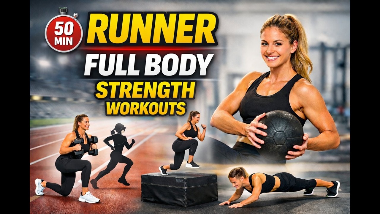 50 Minute Full Body Workout for Runners | Build Speed, Power & Stamina FAST