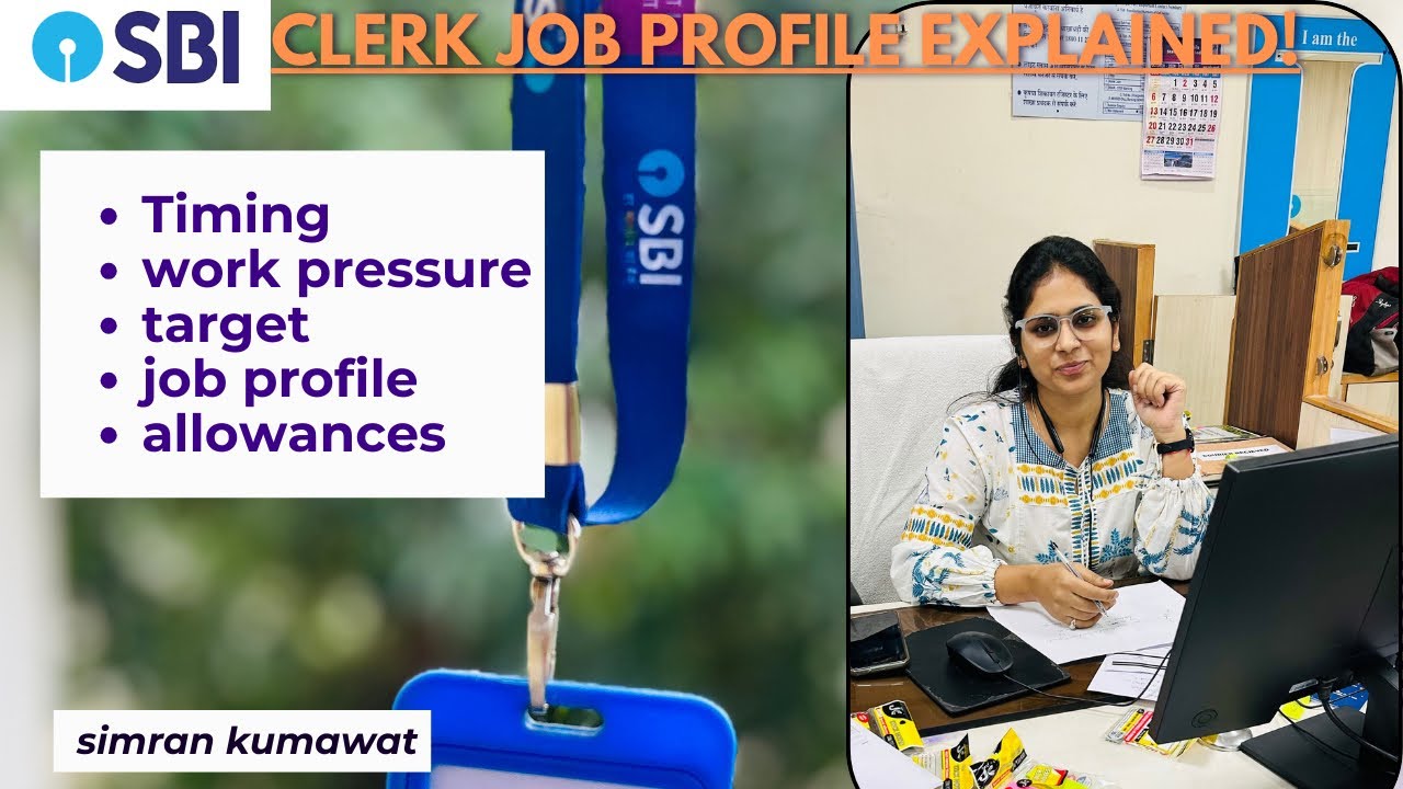Everything about SBI CLERK 🏦🔥 || salary, work pressure, allowances || By simran kumawat