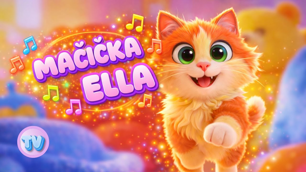 Mačička Ella | Slovenská pesnička pre deti | Veselé pesničky