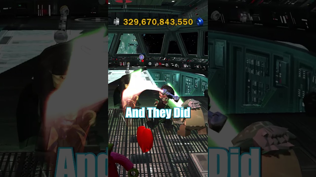 What happens when you use Force Lightning in Every LEGO Star Wars Game?