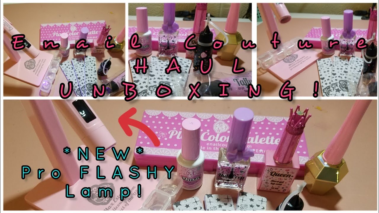 Enail Couture Haul||*NEW* PRO FLASHY LAMP||Unboxing & Review!! @ENailCouture
